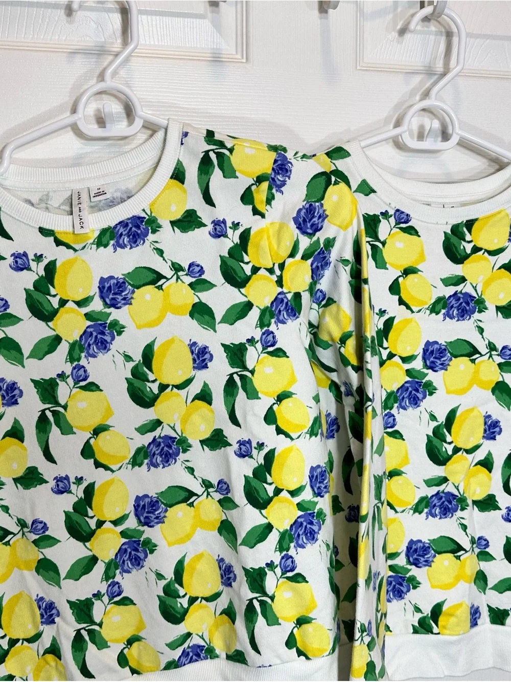 Girl’s Lemon-Print Crewneck Sweater light weight - will sell separately